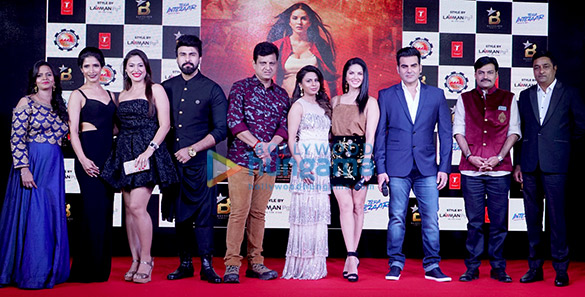 sunny leone and arbaaz khan grace the trailer launch of their film tera intezaar 1