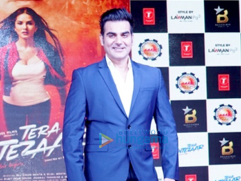 Sunny Leone and Arbaaz Khan grace the trailer launch of their film 'Tera Intezaar'