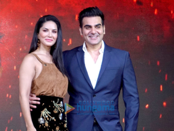 Sunny Leone and Arbaaz Khan grace the trailer launch of their film 'Tera Intezaar'