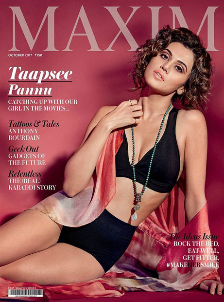Taapsee Pannu sizzles in lingerie on the cover of Maxim