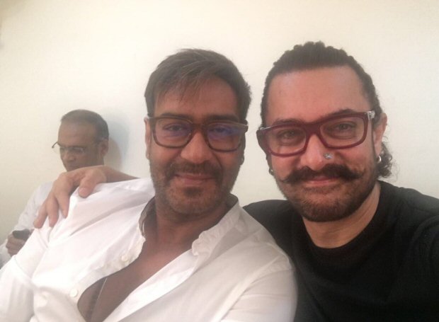 This 'Ishq' reunion of Aamir Khan and Ajay Devgn will make you nostalgic! :  Bollywood News - Bollywood Hungama