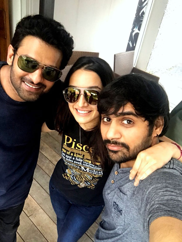 This picture of Shraddha Kapoor bonding with her boys, Prabhas and Sujeeth is adorable