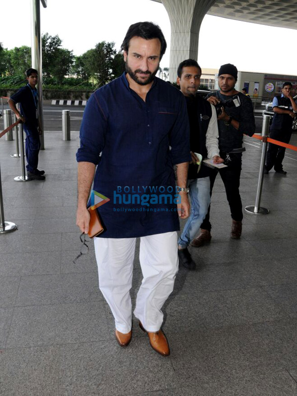 varun dhawan sushant singh rajput saif ali khan and others spotted at the airport1 3