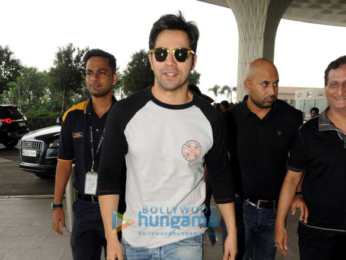 Varun Dhawan snapped at the airport while on his way to Delhi