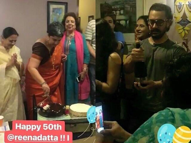 Watch Aamir Khan celebrates ex-wife Reena Dutta's 50th birthday