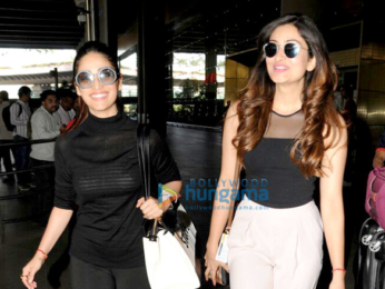 Yami Gautam arrives from Chandigrah with her sister