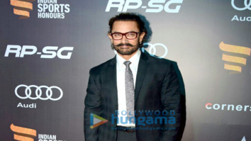 Aamir Khan, Virat Kohli and Anushka Sharma at Indian Sports Honours 2017 Awards