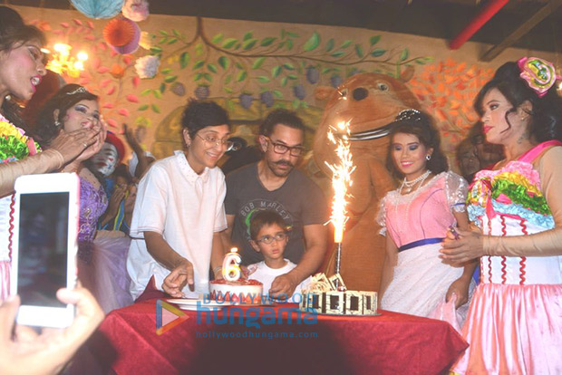 Aamir Khan and Kiran Rao celebrate Azad’s sixth birthday a week before by taking him to a theme park!1