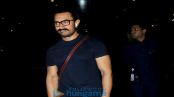 Aamir Khan arrives at the airport-