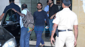 Aamir Khan snapped at a recording studio