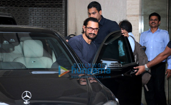 aamir khan snapped at a recording studio 4