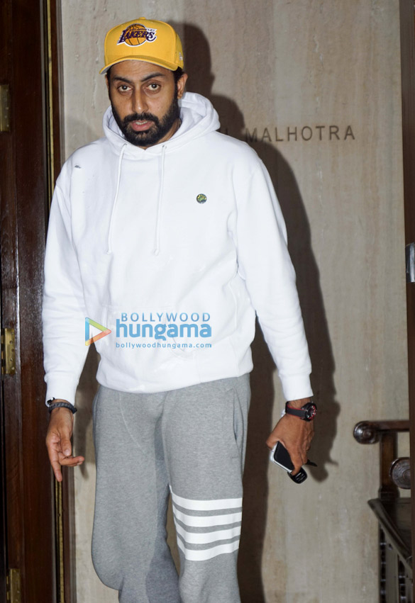 abhishek bachchan and aishwarya rai bachchan at manish malhotras home 1