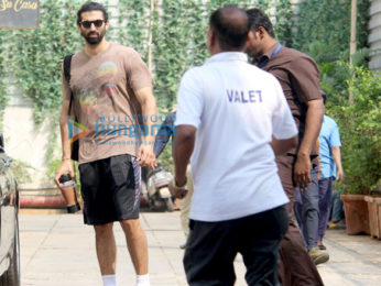 Aditya Roy Kapur and Sooraj Pancholi spotted outside their gym