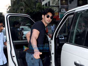 Ahaan Shetty snapped at a clinic in Bandra