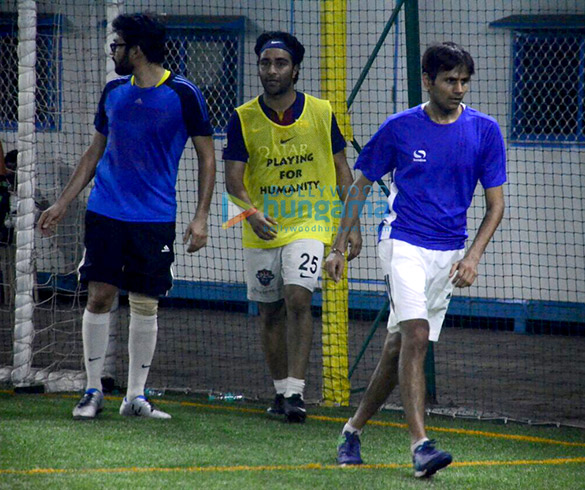Ahan Shetty and Aadar Jain at snapped at a soccer practice in Juhu Ahan Shetty and Aadar Jain at snapped at a soccer practice in Juhu