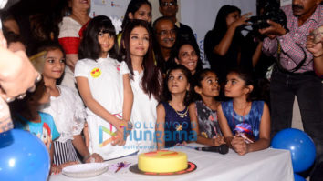 Aishwarya Rai Bachchan, her mother and Aradhya Bachchan snapped with kids from the Smile Foundation NGO