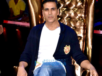 Akshay Kumar, Elli Avram, Sajid Khan and Shreyas Talpade spotted on the sets of 'The Great Indian Laughter Challenge'