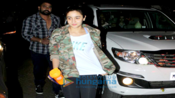 Alia Bhatt snapped at a dubbing studio