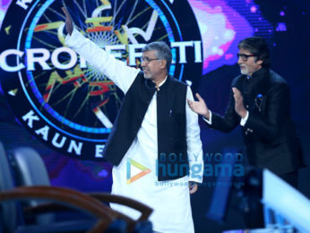 Amitabh Bachchan snapped on sets of the special episode of Kaun Banega Crorepati 9