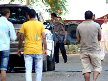 Amitabh Bachchan spotted at the Filmcity for an ad shoot