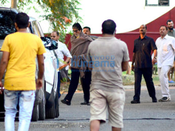 Amitabh Bachchan spotted at the Filmcity for an ad shoot