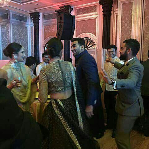 Anushka Sharma - Virat Kohli dance their hearts out at Zaheer Khan - Sagarika Ghatge's wedding reception-3