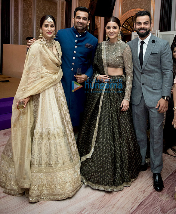 Anushka Sharma, Virat Kohli & others attend Zaheer Khan- Sagarika Ghatge’s wedding reception Anushka Sharma, Virat Kohli & others attend Zaheer Khan- Sagarika Ghatge’s wedding reception