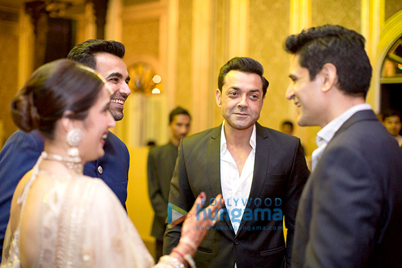 anushka sharma virat kohli others attend zaheer khan sagarika ghatges wedding reception 2