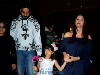 Bachchan family spotted celebrating Aaradhya's birthday at J W Marriott-