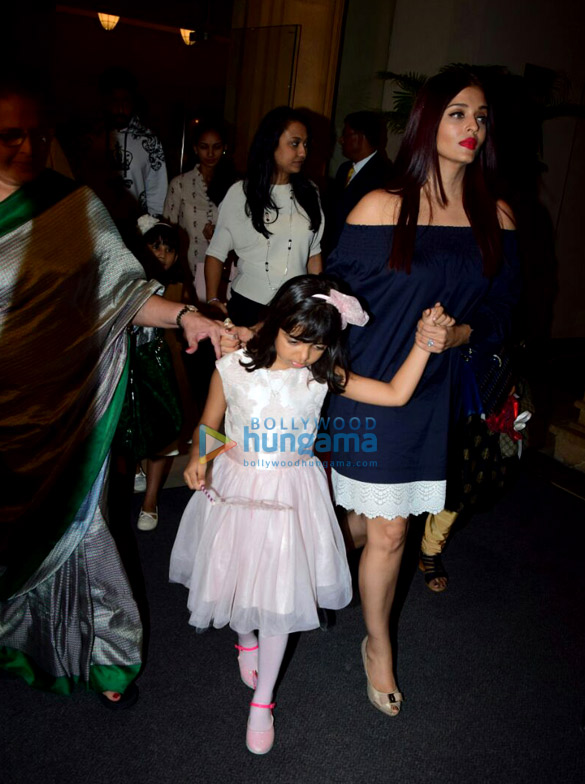 bachchan family spotted celebrating aaradhyas birthday at j w marriott 2