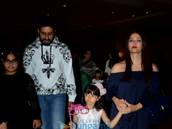 Bachchan family spotted celebrating Aaradhya's birthday at J W Marriott-