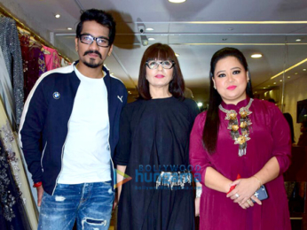 Bharti Singh, Harsh Limbachiyaa visit Neeta Lulla's store