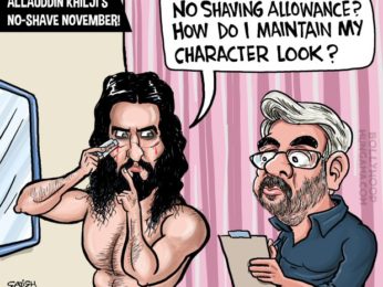 Bollywood Toons: Allauddin Khilji’s No-shave November look!