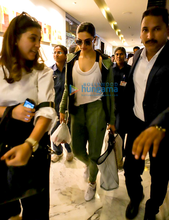 Deepika Padukone snapped at a hotel in Vijaywada