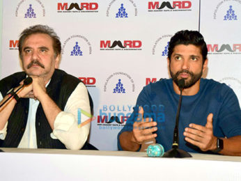 Farhan Akhtar at 'Bas Ab Bahut Ho Gaya' campaign's press conference organized by MARD