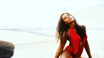HOT! Nargis Fakhri heats it up sporting a red monokini in this throwback image