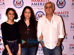 Hansal Mehta and family snapped attending the Namaste America jazz concert