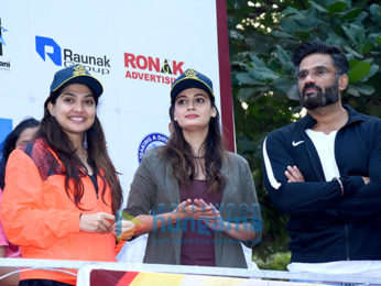 Hrithik Roshan and Jacqueline Fernandez at 'Thane Police Commissioner's Marathon'