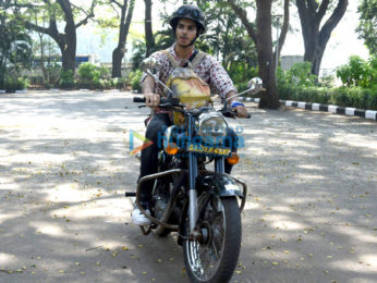 Ishaan Khattar snapped on bike in Goa