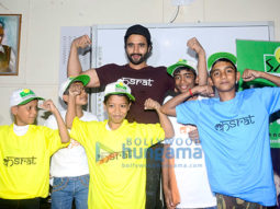 Jackky Bhagnani meets kids at an event organized by Smile Foundation