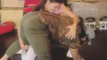 Watch: Jacqueline Fernandez grappling with her trainer on her first day of MMA