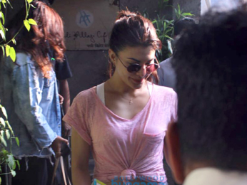 Jacqueline Fernandez snapped at Pali village cafe