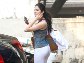 Janhvi Kapoor snapped outside her gym