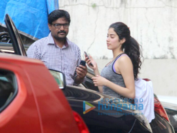 Janhvi Kapoor snapped outside her gym