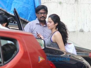 Janhvi Kapoor snapped outside her gym