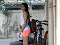 Janhvi Kapoor spotted post gym