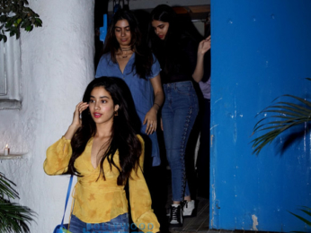 Jhanvi Kapoor and Khushi Kapoor snapped post dinner at Olive in Bandra
