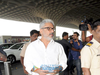 Kriti Sanon and Sanjay Leela Bhansali snapped at the airport