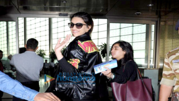 Kriti Sanon and Sanjay Leela Bhansali snapped at the airport