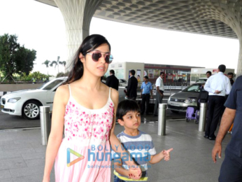 Kriti Sanon and Sanjay Leela Bhansali snapped at the airport